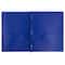 JAM Paper 9.5" x 11" Plastic 2 Pocket School POP Folders with Clasps, 6ct.